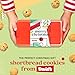 David’s Cookies Shortbread Cookies in Merry Christmas Gift Tin – Festive Holiday Cookie Sampler Gift Box for Christmas & Family Gatherings – Mini Scottish Butter and Chocolate Chip Shortbread