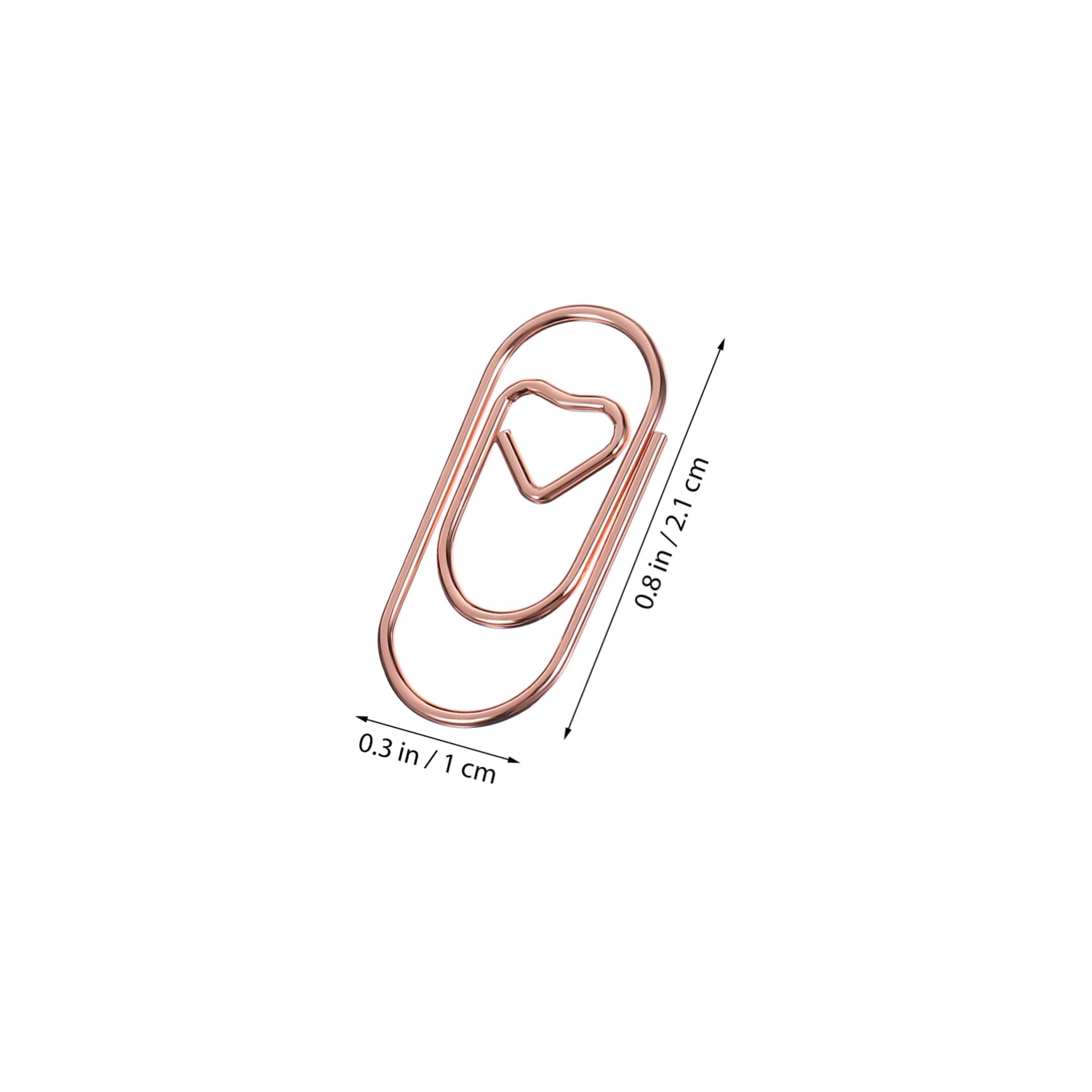 STOBOK 1200stücke Herzförmige Büroklammern Teiliges Und Roségold Dekorative Clips Für Notizen Lesezeichen Und Scrapbooking Für Büro Und Schule