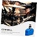 CORHAD Drum Kit Tambourine Cowbell for Drum Musical Cowbell Supplies Cowbell Percussion Professional Cow Bell Percussion Cowbell Drum Supplies Music Toy Metal Instrument Stainless Steel