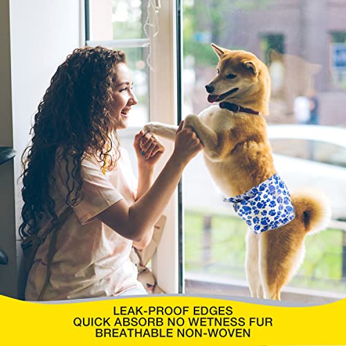Dono Disposable Male Dog Diapers, Non-Slip Male Dog Wraps For Puppy Doggy, Super Absorbent Soft Dog Diapers,Including Four Sizes #TOP1