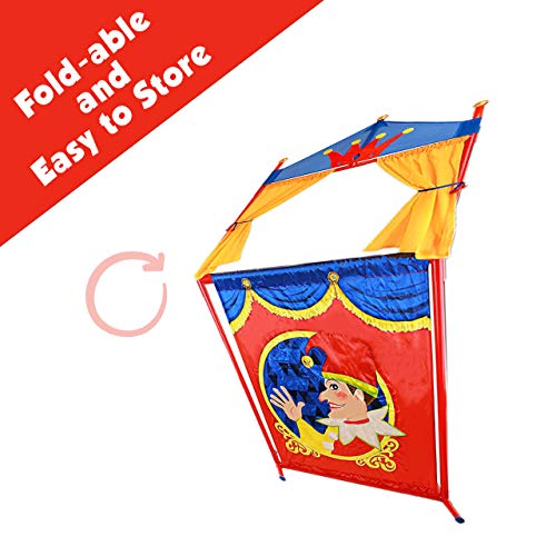 Deluxe Puppet Show Theater Sturdy Non-Top Base Fold-able and Easy to Store - Thumbnail 4