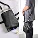 DOERDO Catheter Bag Cover, Nylon Urine Storage Container Bags Portable Bile Drainage Bag for Standard 2000ml Urine Bags, Black