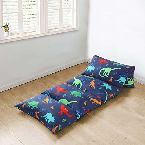 Boston Linen Co. Kids Floor Pillow Case Bed Cover Dinosaur Rawr Lounger Cover For Kids & Pillow Lounger For Reading, Rest Time And Games - Queen #TOP17