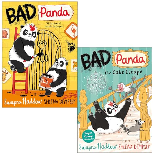 Swapna Haddow Collection 2 Books Set (Bad Panda & Bad Panda The Cake Escape)