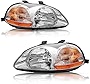BRYGHT Headlight Assembly Fit for 1996 1997 1998 Honda Civic Passenger and Driver Side