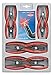 KNIPEX Tools 00 20 04 SB, Precision Circlip Snap-Ring Pliers 8-Piece Set