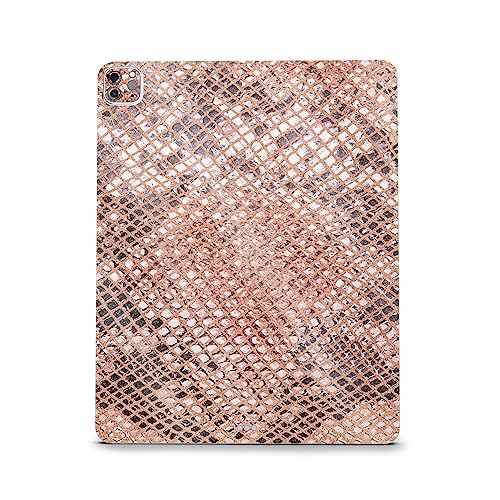 Image of MightySkins Carbon Fiber Skin Compatible with Apple iPad Pro 12.9 inch M2 6th Gen (2022) Full Wrap Kit - Rattler Back | Protective, Durable Textured Carbon Fiber Finish | Easy to Apply | Made in The USA