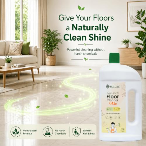 Image of Natural Floor Cleaner Liquid - 5L Pack For Home, Kitchen, Bathroom & Pet Areas, Herbal Enzyme-Based for Daily Mopping, Biodegradable, Chemical Free, Baby & Pet Safe, Multi-Surface Use