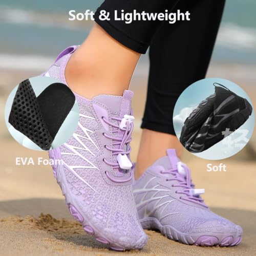 Image of Hike Barefoot Shoes Women Men Pro Water Footwear Wide Toe Box Non-Slip Unisex Athletic Outdoor Running Shoes