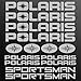 myrockshirt Polaris Sportsman Aufkleber Sticker Quad ATV 14 Stücke ca.30cm Aufkleber Autoaufkleber Sticker Decal ohne Hintergrund UV&Waschanlagenfest