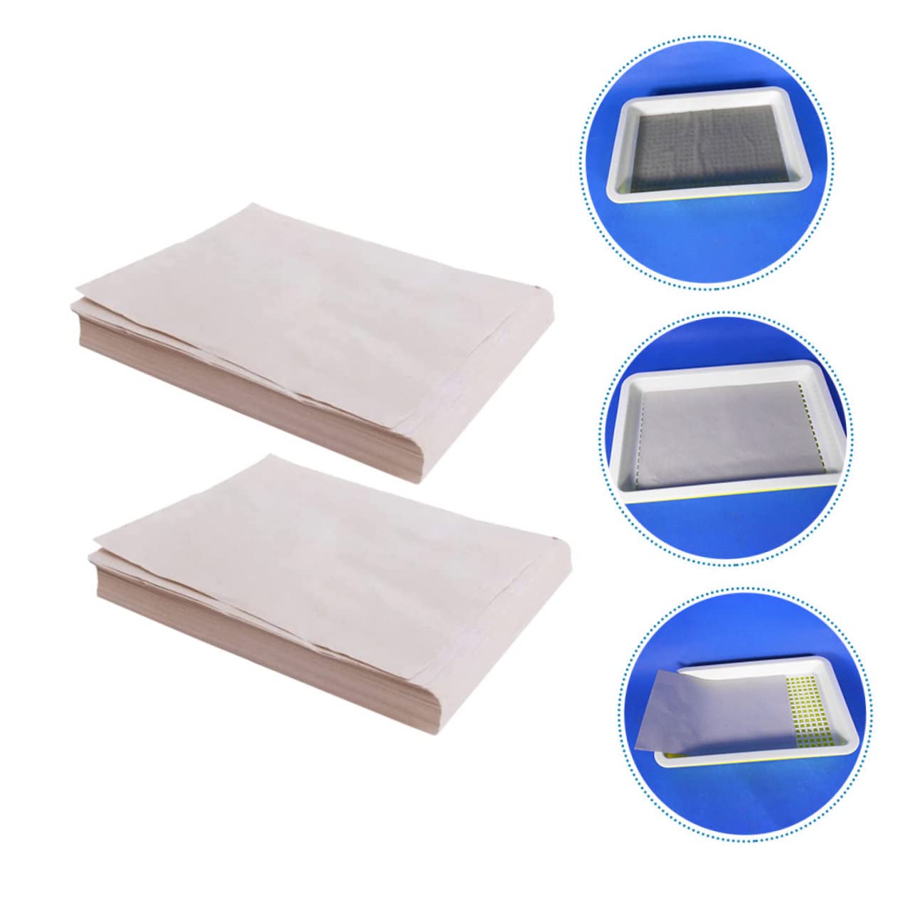 SOIMISS 100 Hojas de Papel de Vivero de Germinación Beige Resistente para Bandeja de Germinación de Plantas con Alto Rendimiento en Cultivo de Hortalizas