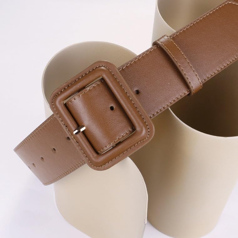 Sweater Waistband for Women with Wide Waistband Decoration Suit Dress with Coat and Outer Belt for(White-Dinosaur Doodle4)4