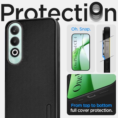Image of Jkobi Back Cover Case for Oneplus Nord CE 4 (Textured Grip Design | Camera Protection | Slim and Light Weight | Soft Touch and Feel | Black)