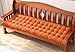 Yoole EU Cuscino per panca a 2-3 posti, spessore 8 cm, per panca da giardino, rettangolare, per chaise altalena, interni ed esterni (120 x 50 cm, arancione)