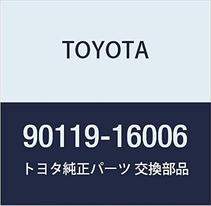 Parafuso da polia do virabrequim Toyota 90119-16006 com arruela