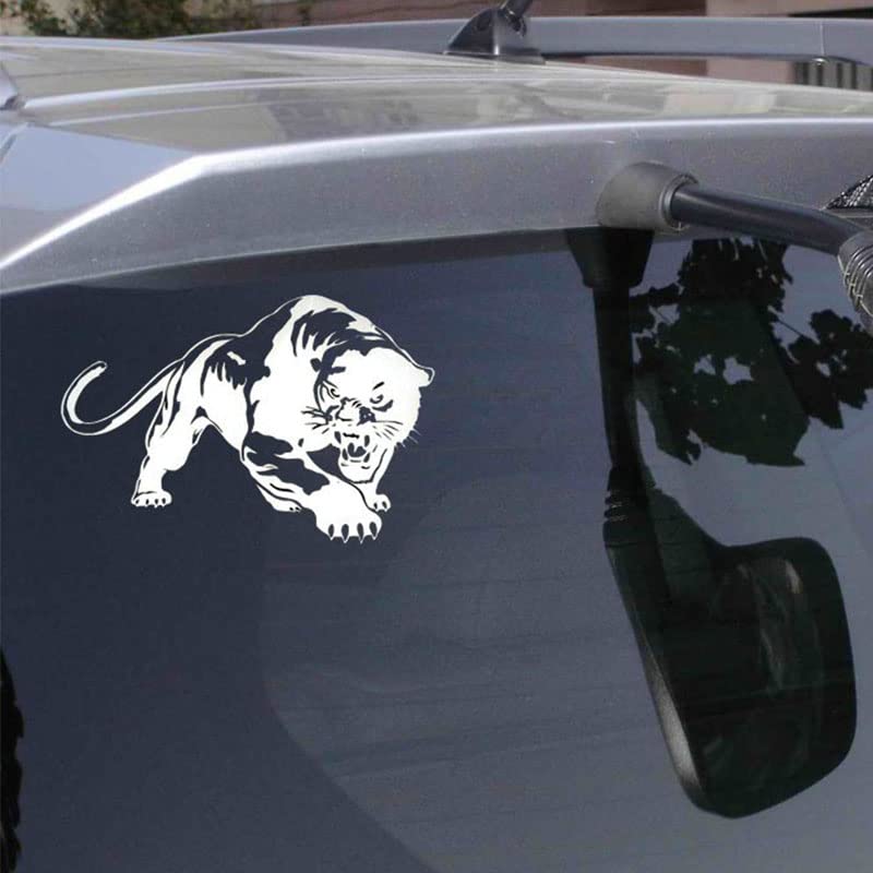 Image of Acxico 2Pcs 20 x 13 cm Panther Hunting Car Body Decal Car Stickers Motorcycle Decorations Black /White