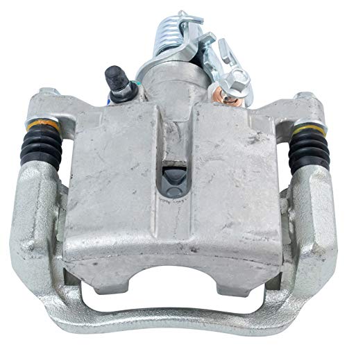 Image of TRQ Rear Brake Pad and Rotor Set Semi Metallic Coated Rotors Calipers Compatible with 2005-2009 Buick LaCrosse 2005-2008 Pontiac Grand Prix