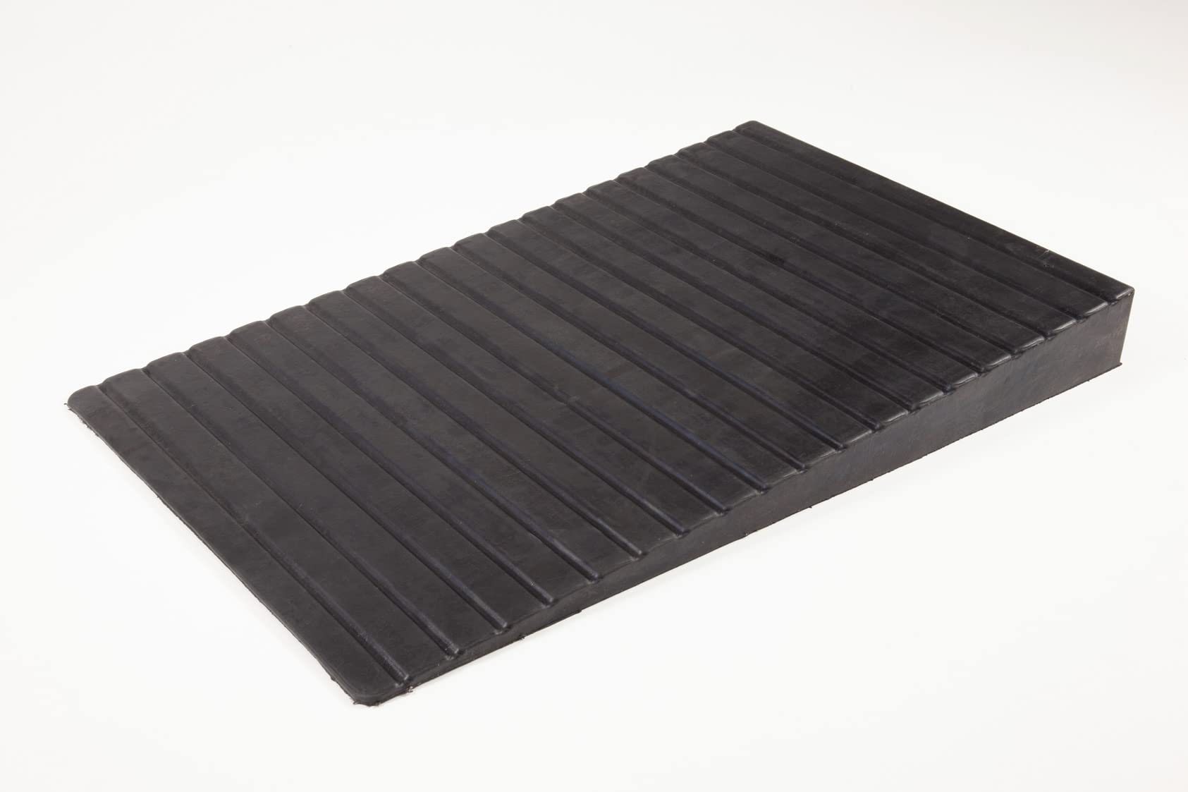 The Ramp People Black Rubber Kerb Ramp 114Mm - 177Mm (15.2Cm) 1000Kg Capacity Driveway, Step, Pavement, Container Access Ramp