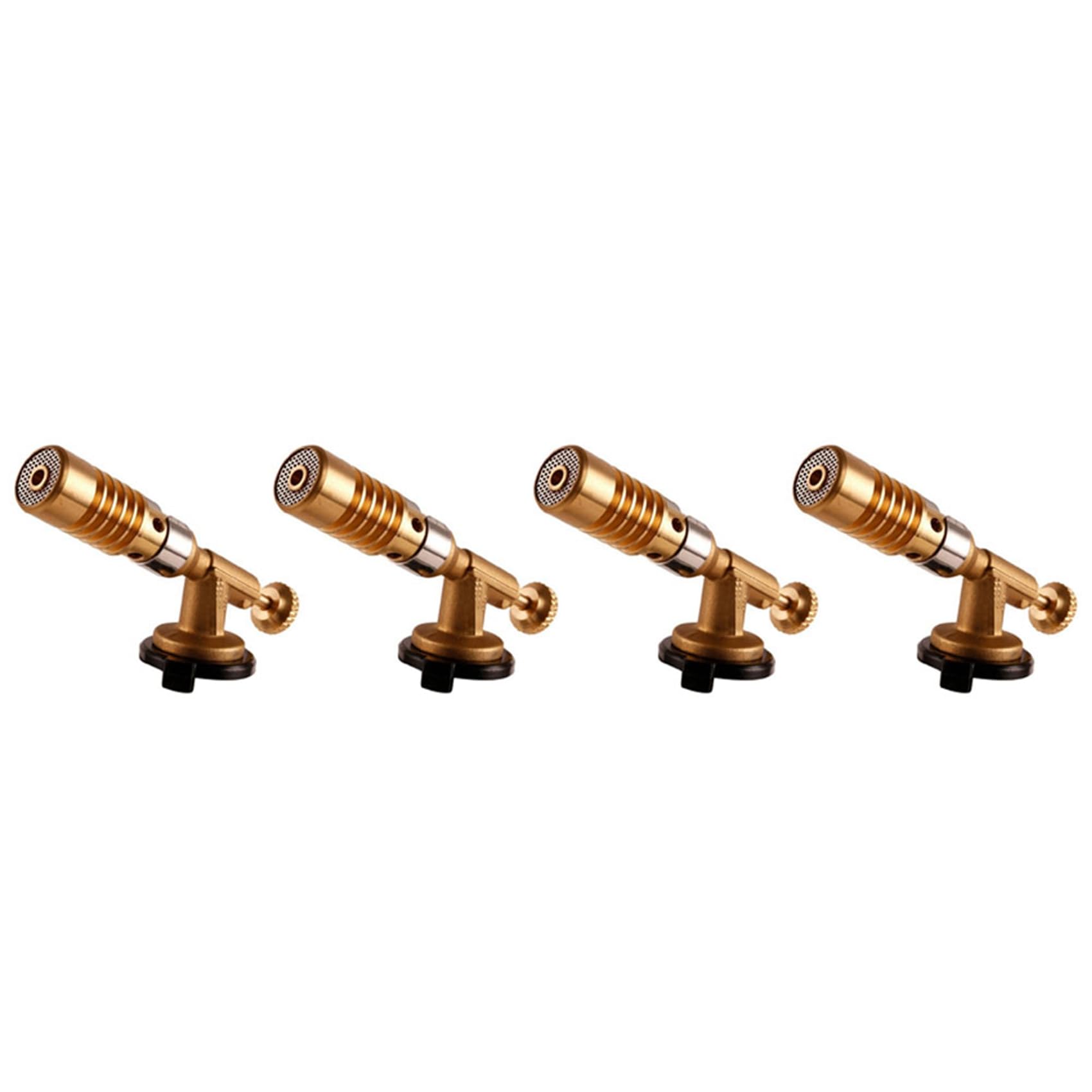 Fcuajdkq 4X Gas Burner Welding Torch Portable Gas Torch Blowtorch Copper High Temperature Brass Mapp Gas Torch Brazing Solder