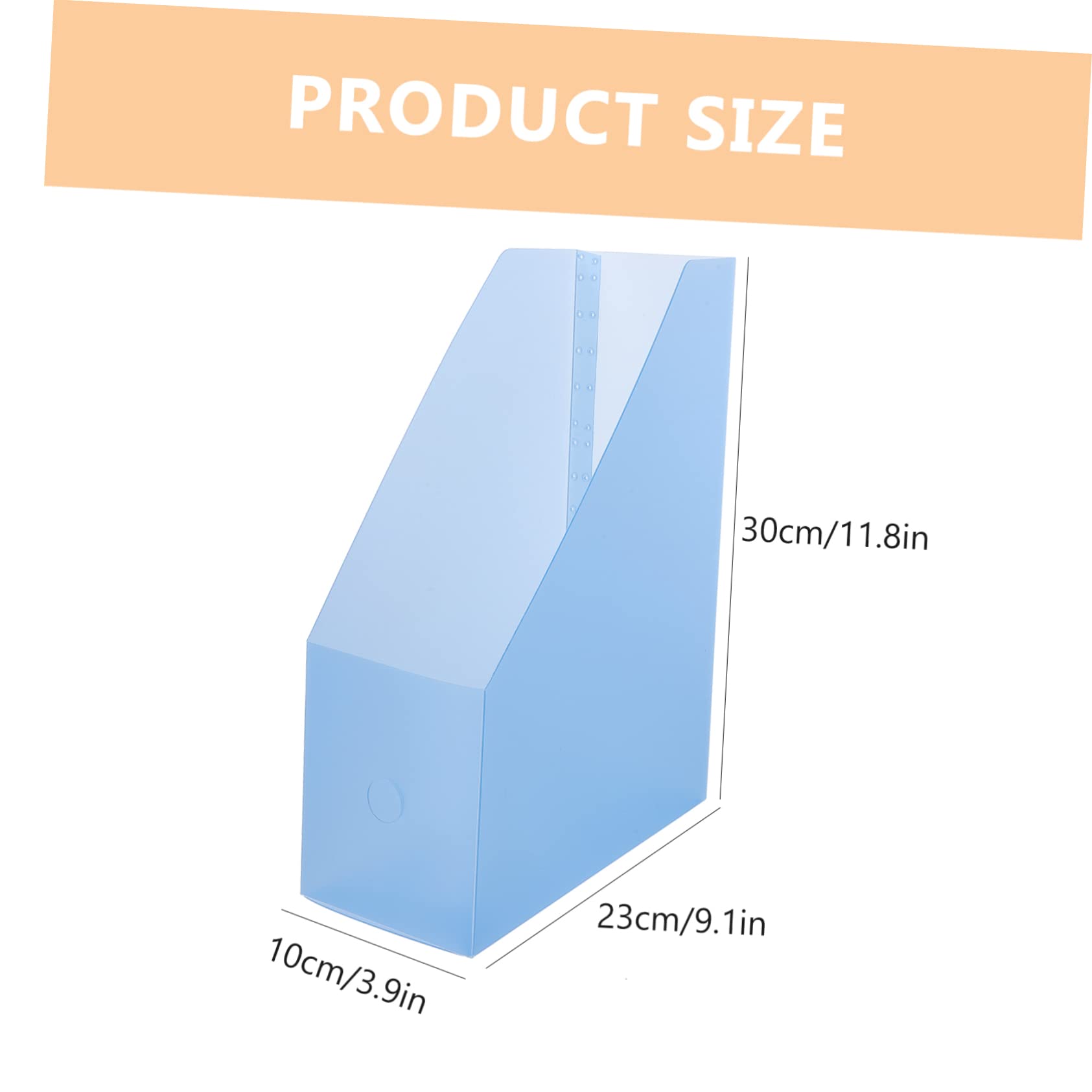 OUNONA Box 10 Book Capacity Documents Storage Organizer Office Paper Holder for Neat Desk