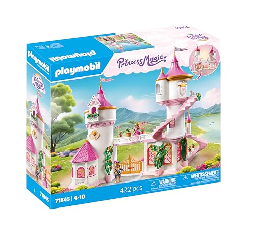 PLAYMOBIL | Princess Magic | Castelo de princesa com casal real | brinquedo de princesa | Conjunto de castelo | brinquedo de conto de fadas para meninos e meninas, a partir de 4 anos | 71845