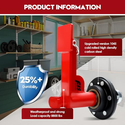 2 Pack Shipping Container Wheels 6-Lug Wheels Kit, Shipping Container Accessories, Heavy-Duty Shipping Container Axles with Heavy Duty Ratchet Tie Down-Moves 20ft - 40ft, Shipping Container