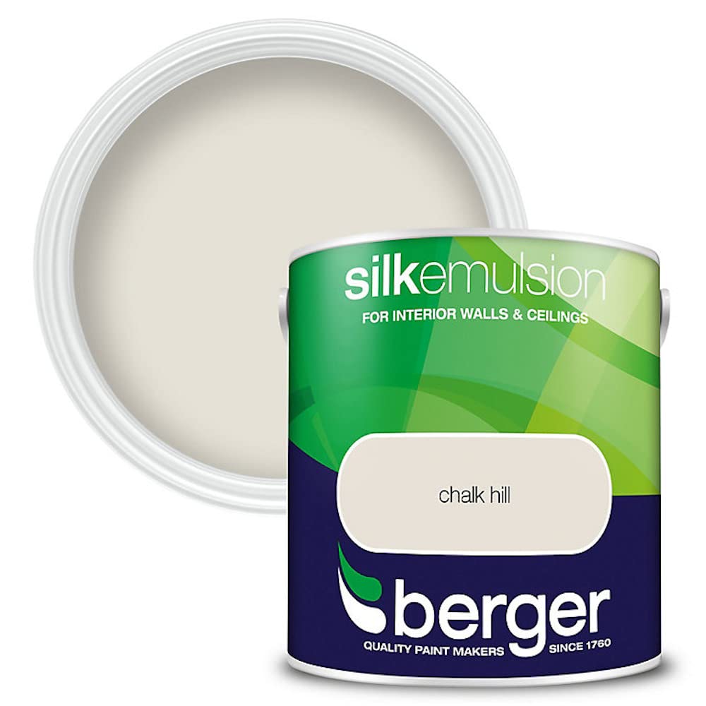 Berger Walls & Ceilings Silk Emulsion Paint - Large - Chalk Hill