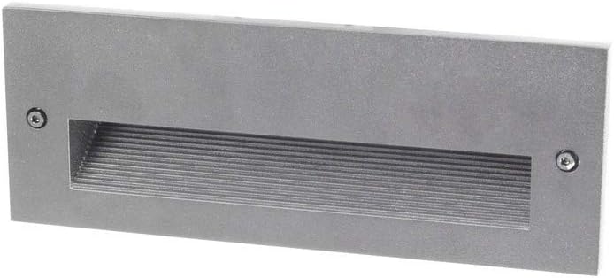Kuzco LightingER7110-GY Newport - 9W LED Outdoor Step Light-3.63 Inches Tall and 9.75 Inches Wide, Finish Color: Gray