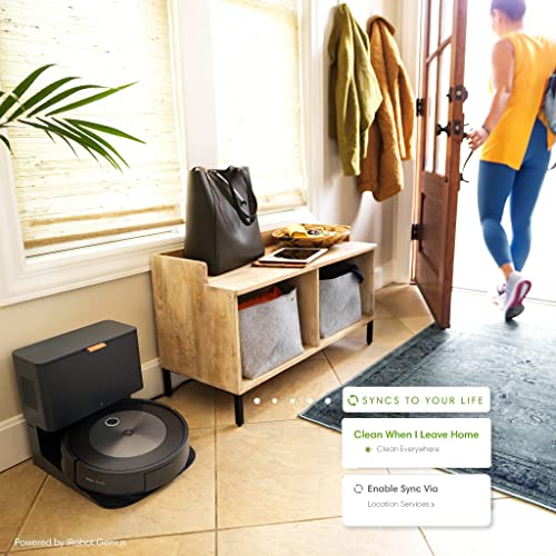 iRobot® Roomba® j7+ WLAN-fähiger Saugroboter mit automatischer Absaugstation, Kartierung und zwei Gummibürsten für alle Böden –Objekterkennung und -vermeidung – Lernt und kartiert - 8