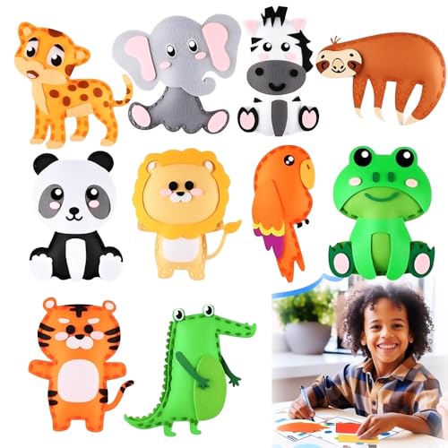 Aisamco Sewing Craft Kit for Kids,Fun and Educational Forest Animal Craft Set for Boys and Girls Age 7-12,DIY Crafting and Sewing Set for Beginners