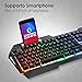 immagine 2EMPIRE GAMING - Drak Fury Pack Tastiera e Mouse Gamer – Supporto smartphone - 19 Tasti anti-ghosting – 12 Scorciatoie multimediali - 7 Pulsanti 3200 DPI – 11 Modalità LED RGB – USB con filo