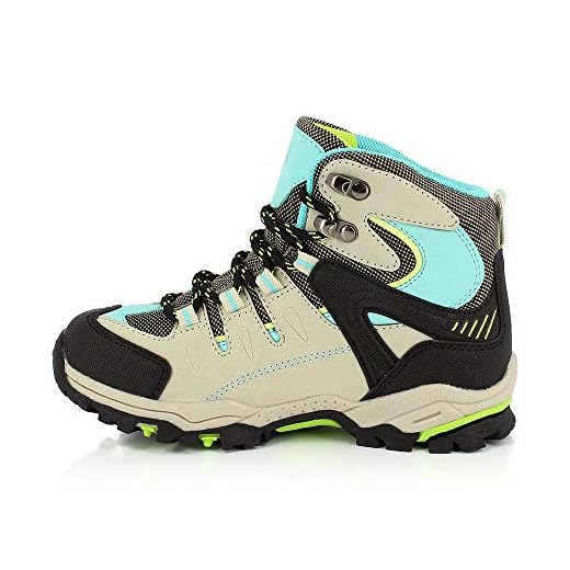 KIMBERFEEL Kangri, Zapatos de Senderismo Unisex niños, Verde Menta, 29 EU
