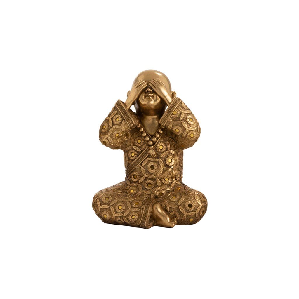 Bookshelf Desktop Decor Jujin Buddha Ornaments, Light Luxury Office, Living Room, Study, Home Accessories, Handicrafts, Art, Two Options Holder Desktop Offic Decor (Color : A)