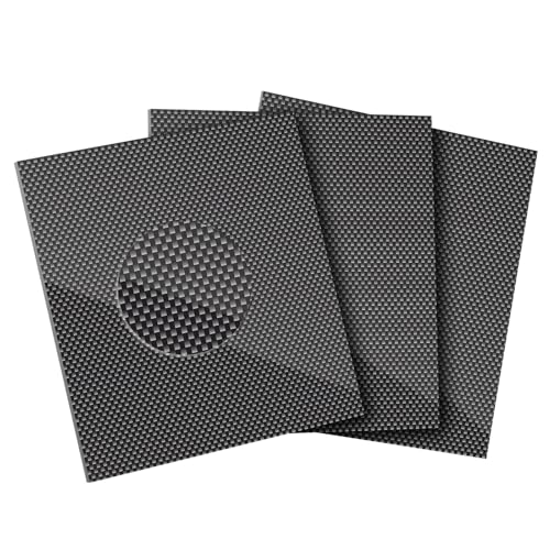 Rolcoassuns Carbon Fiber Sheet, 240×240 MM 0.5mm 1.0mm 1.5mm 2mm