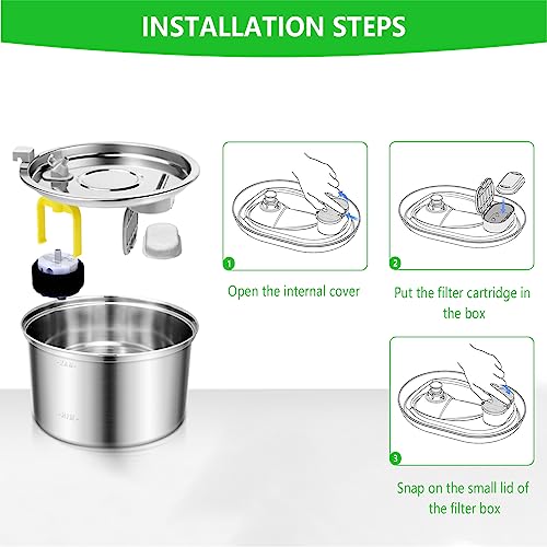 Filtros de repuesto para fuente de agua para gato y perro HIFROM miniatura 3