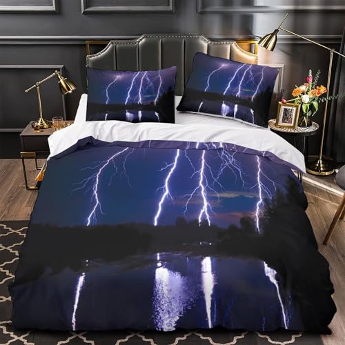 Housse de couette léopard 3D hypoallergénique en microfibre super douce à fermeture éclair - 2