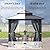 GARTOO 8.5x8.5FT Outdoor Hardtop Gazebo - Aluminum Heavy-Duty Galvanized Steel Top Gazebo with Breathable Netting & Privacy Curtain, Double Roof Gazebo for Patio, Porch, Garden, Lawn, Deck, Backyard
