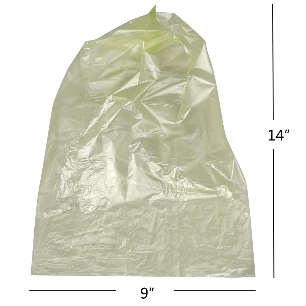 Teyyvn Bolsas de basura para perros con dispensador, 1400 bolsas sin perfume para excrementos (verde)