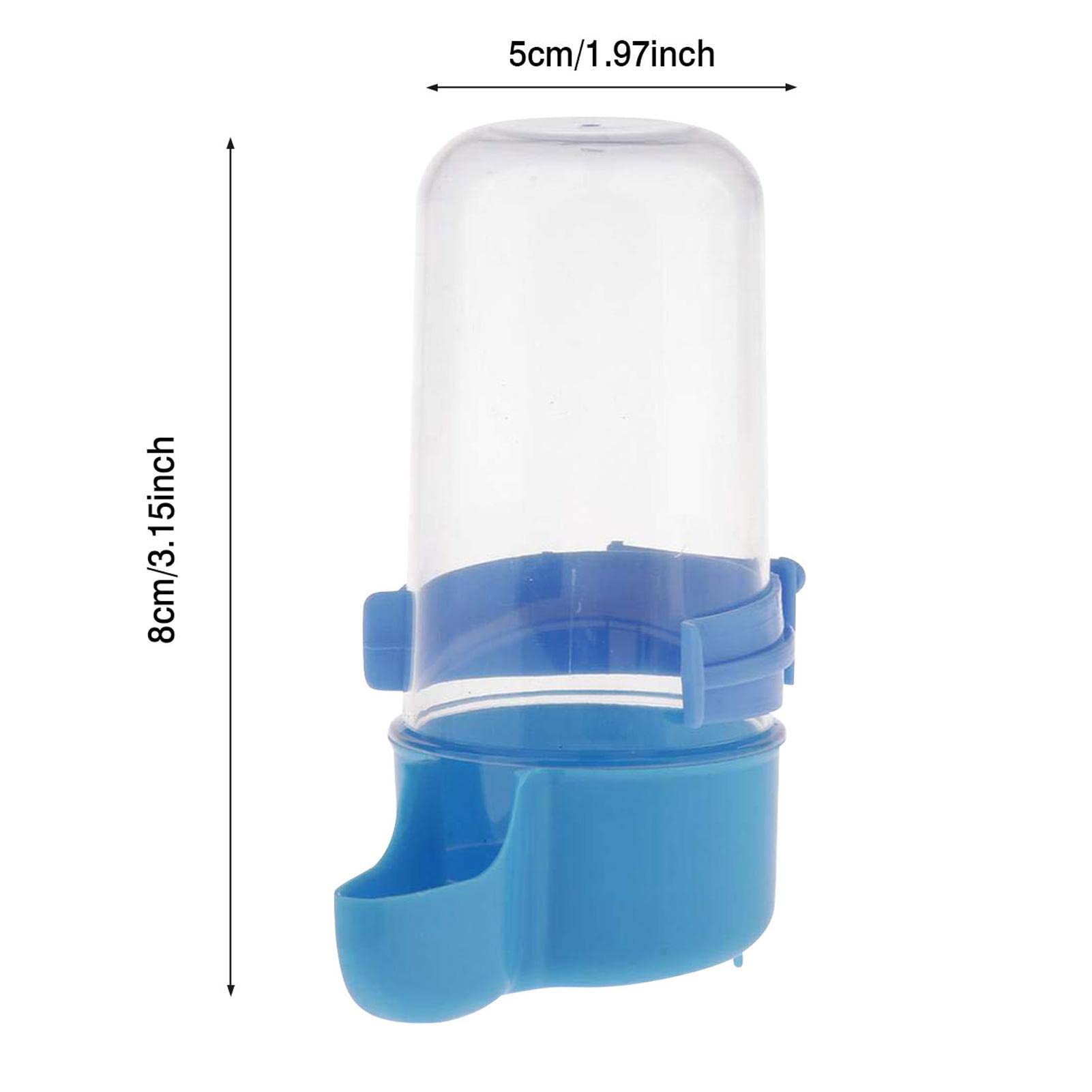 Dispenser Automatico Per Cibo E Acqua Uccelli - 2 Pezzi Con Posatoi Per Pappagalli