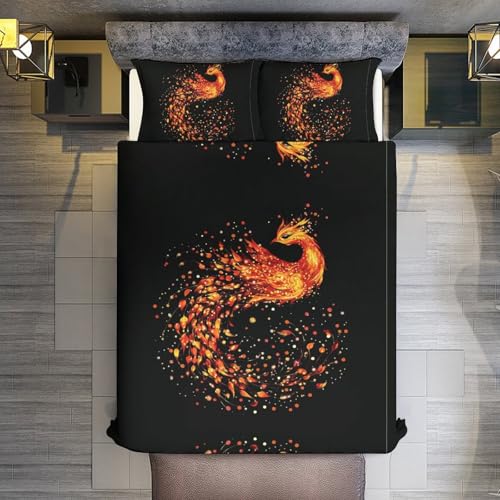 Housse de couette 200x200 microfibre douce FeuerPhönix avec fermeture éclair pratique - 7