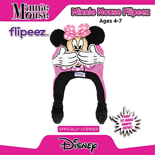 Girls Little Pony, Frozen, Minnie Mouse, Paw Patrol Winter Hat Squeeze Flap Fun Cold Weather Beanie Ages 4-73