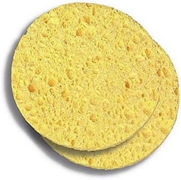 Donegal Face Accessories Deep Cleansing Facial Cellulose Sponge Pads 2pcs YELLOW