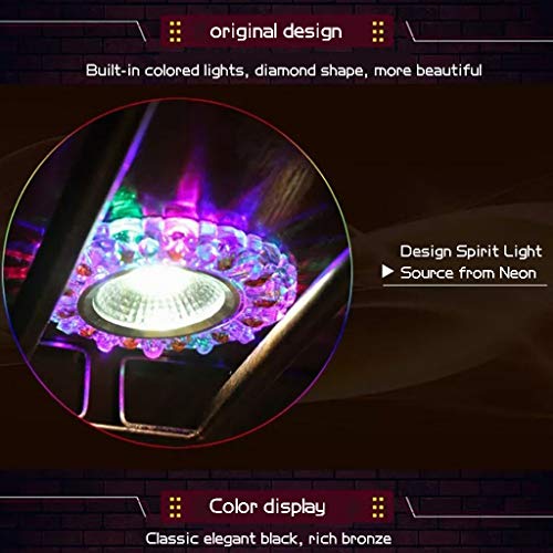 Support pour verres à vin suspendu réglable avec lumière néon design - 6