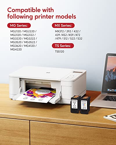 Axlio Pg-240Xl/Cl-241Xl Compatible Ink Cartridges Replacement For Canon 240 241, Remanufactured 240Xl 241Xl Combo Pack Use To Canon Mg3620 Ts5120 Mg3520 Mg2120 Mx452 Mx512 Mx532 Printer (2 Pack) #TOP1