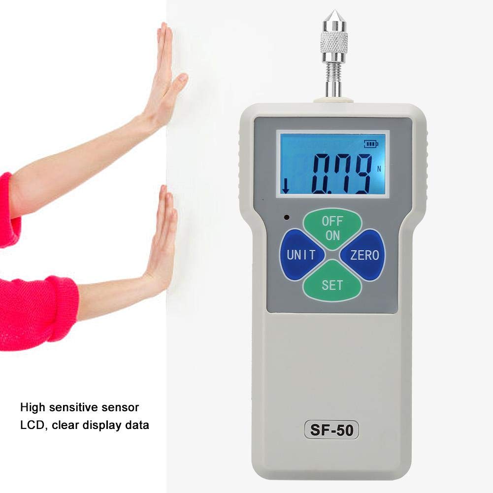SF-50 Tester portatile push and pull, misuratore di digitale 50N 100-240V sensore ad alta sensibilità incorporato(EU Plug)