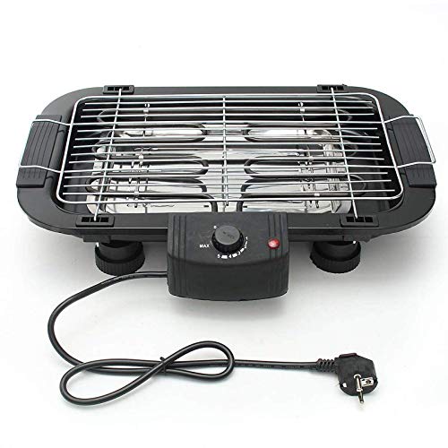 2000W Elektro-Grill Grill Rauchfreie Antihaft-Grillmaschine 5-stufig verstellbare Haushalts-Elektro-Grillöfen für Camping