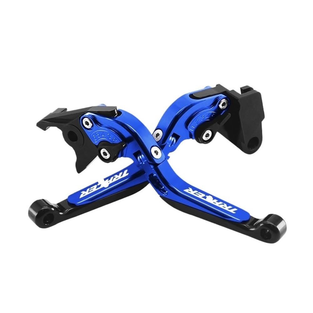 Xgdsetsrg Blue Tracer Motorcycle Cnc Adjustable Folding Extendable Brake Clutch Lever For Ya&Maha Tracer 7 7Gt Tracer Tracer7gt 2021 2022 2023