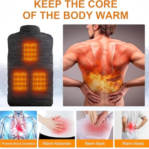 Kids Heated Vest with Battery Pack, Boys Girls Lightweight Electric Heated Vest4