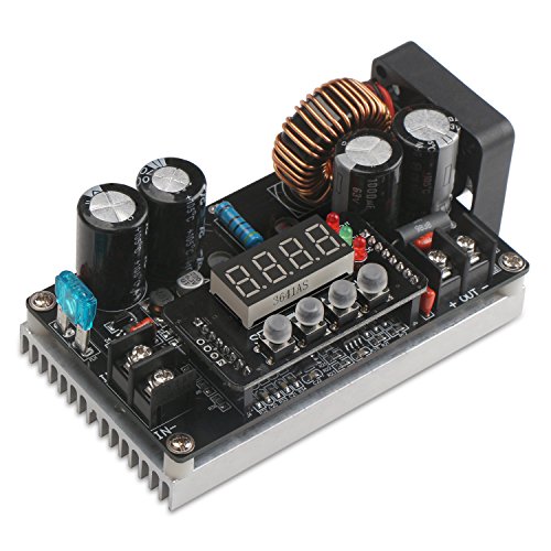 DC-DC Buck Converter, DROK Step Down Voltage Regulator DC 6V-65V to 0-60V Buck Converter 8A 400W CC CV NC Adjustable Power Supply Volt Reducer Module