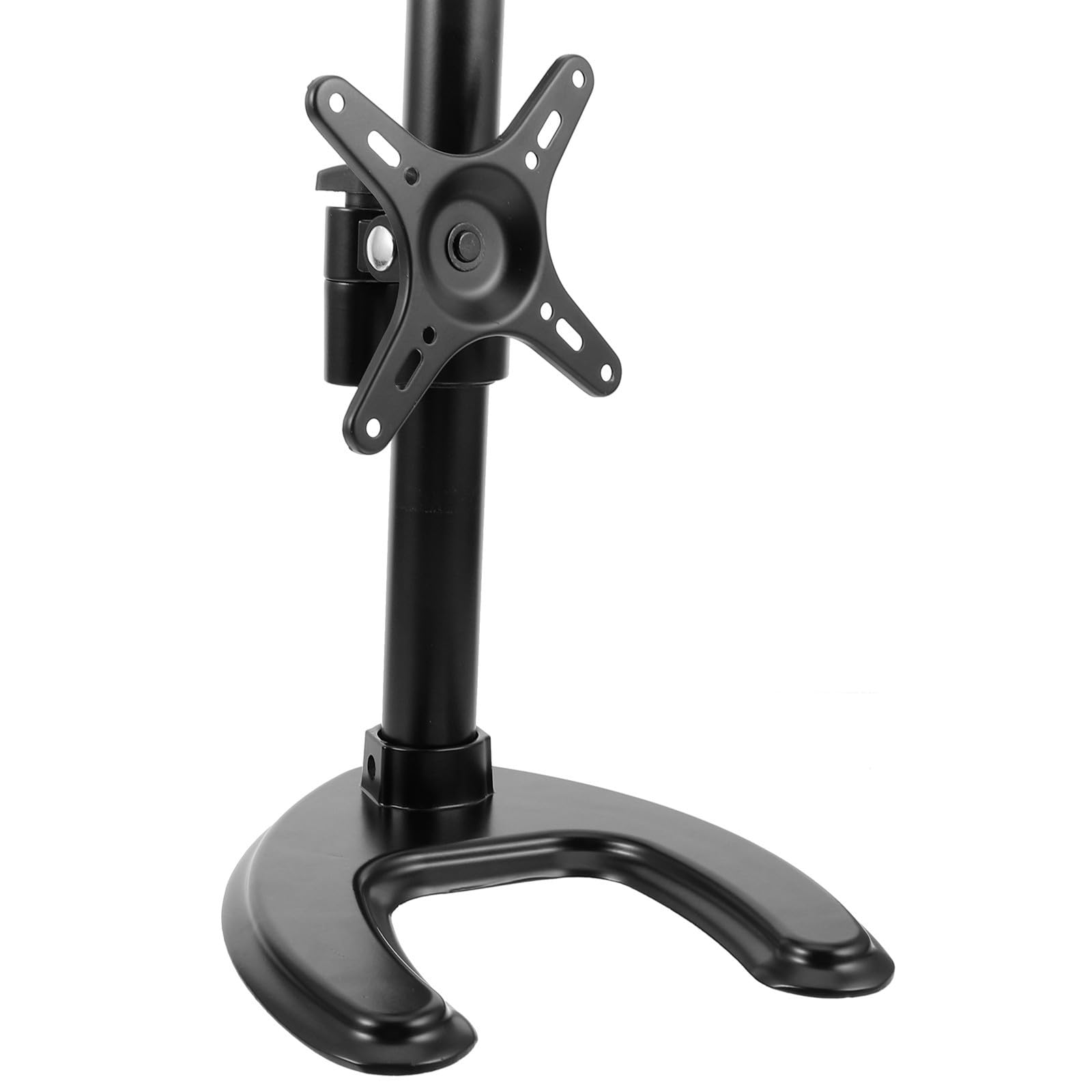 Soporte de Pantalla para TV y Monitor Base Estable de Aleación de Aluminio Negro, Soporte Seguro y Resistente Adecuado para Mesas de Televisión